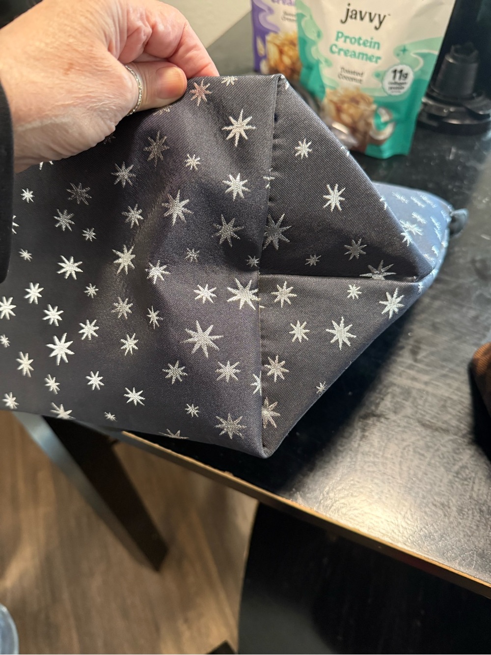 Longchamp Navy Blue w/ Stars Tote Bag - Picture 12 of 12